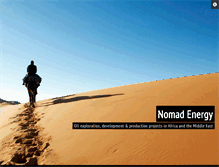 Tablet Screenshot of nomad-energy.com